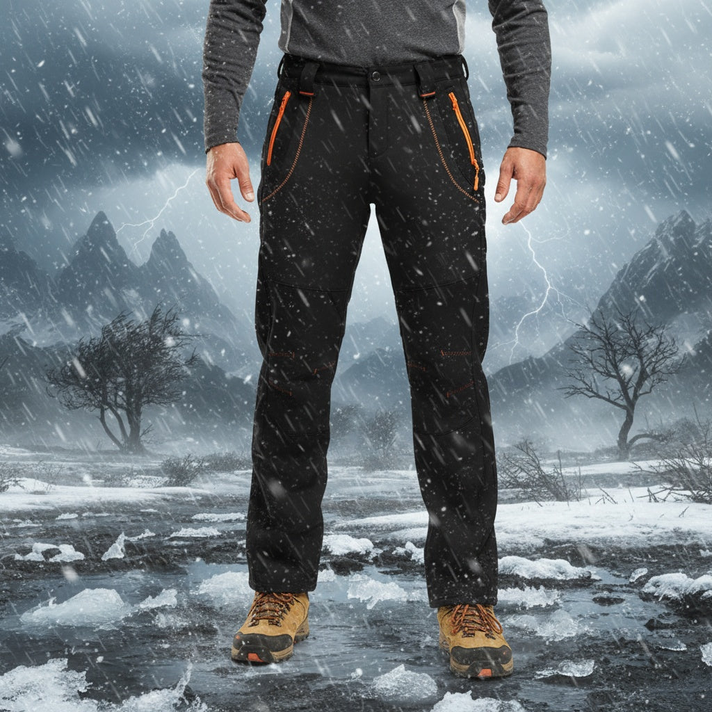 Pantalon de neige imperméable doublé polaire