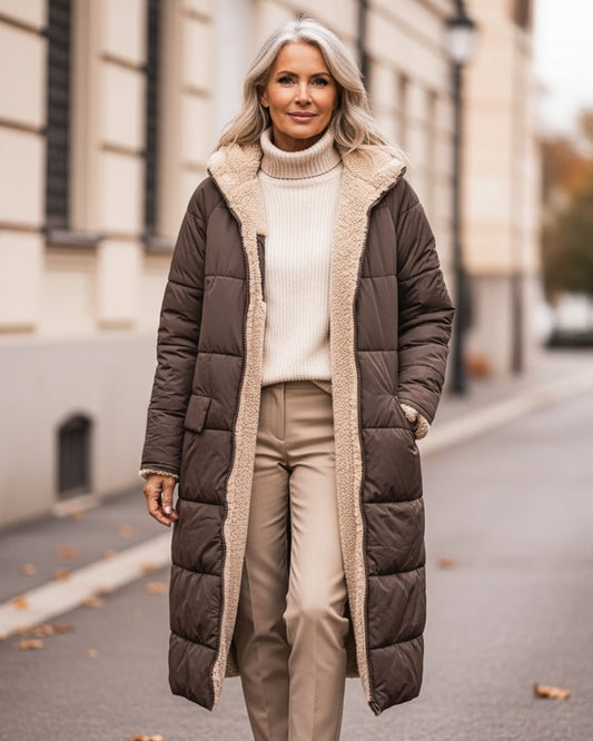 Manteau d'hiver en sherpa