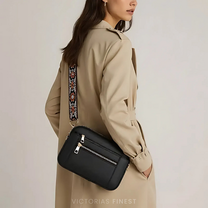 Pattern Strap Crossbody Bag