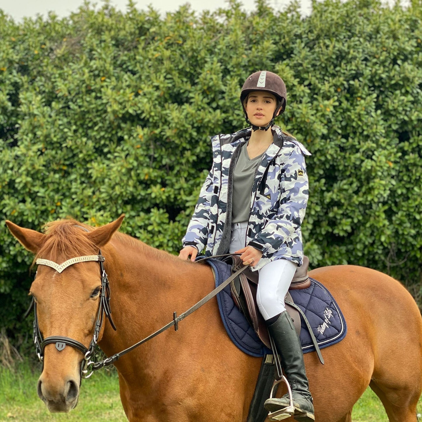 Women's Water-Resistant Fleece Ski Jacket with 4 Pockets