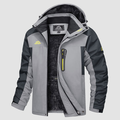 Men's Water Resistant Ski Jacket - Fleece Lined Parka