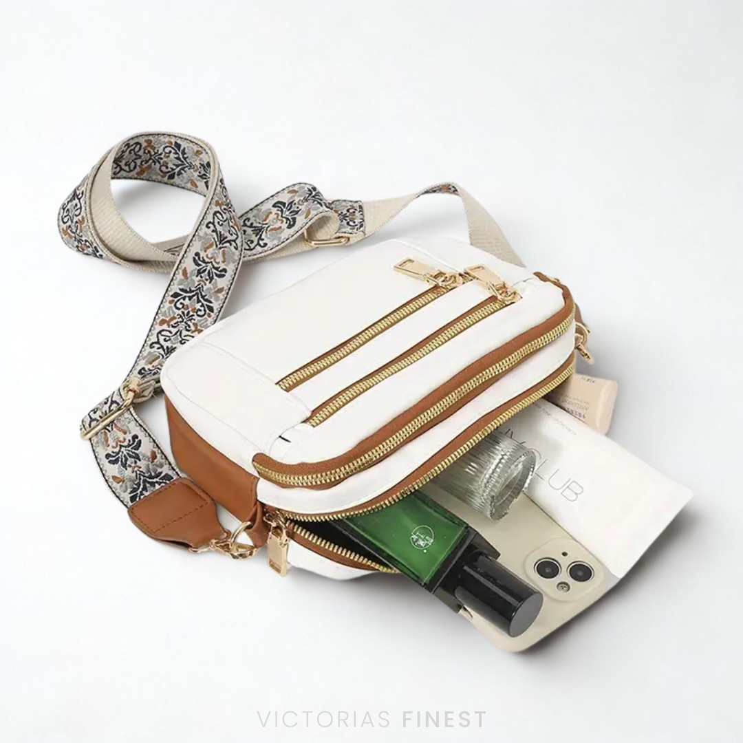 Pattern Strap Crossbody Bag