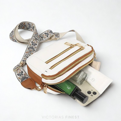 Pattern Strap Crossbody Bag