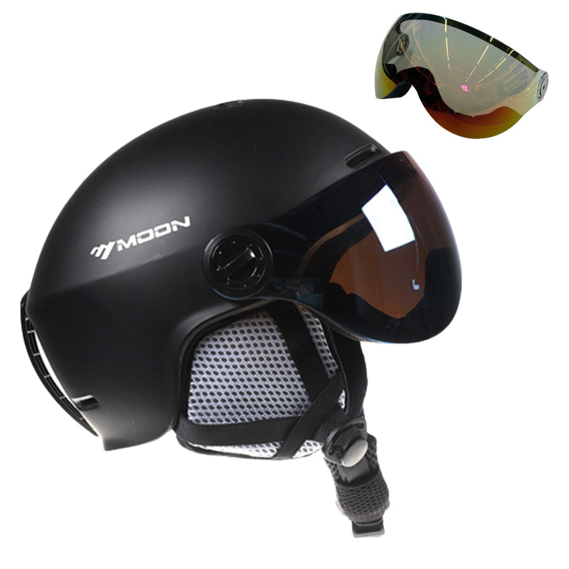 Casque de ski et de snowboard MoonPro Elite avec visière intégrée