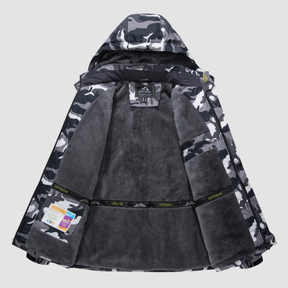 Men's Water Resistant Ski Jacket - Fleece Lined Parka