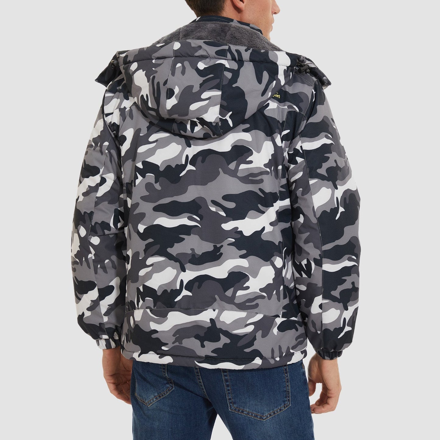 Men's Water Resistant Ski Jacket - Fleece Lined Parka