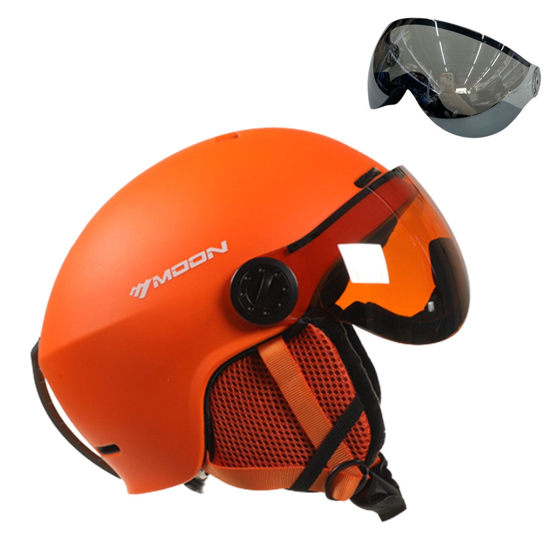 Casque de ski et de snowboard MoonPro Elite avec visière intégrée