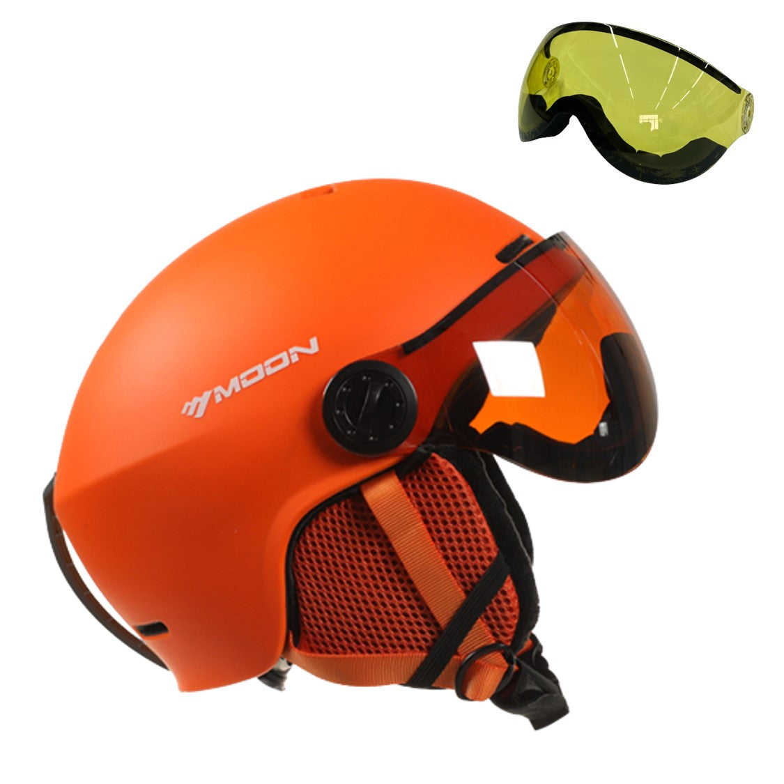 Casque de ski et de snowboard MoonPro Elite avec visière intégrée