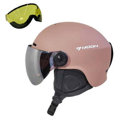 Casque de ski et de snowboard MoonPro Elite avec visière intégrée