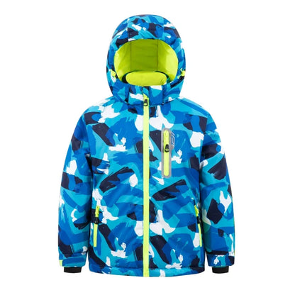 Casaco de esqui e calças para crianças, coupe-vent, imperméable, ensemble de snowboard, quente, trajes de neve, vêtements d'extérieur, meninos, meninas, hiver 