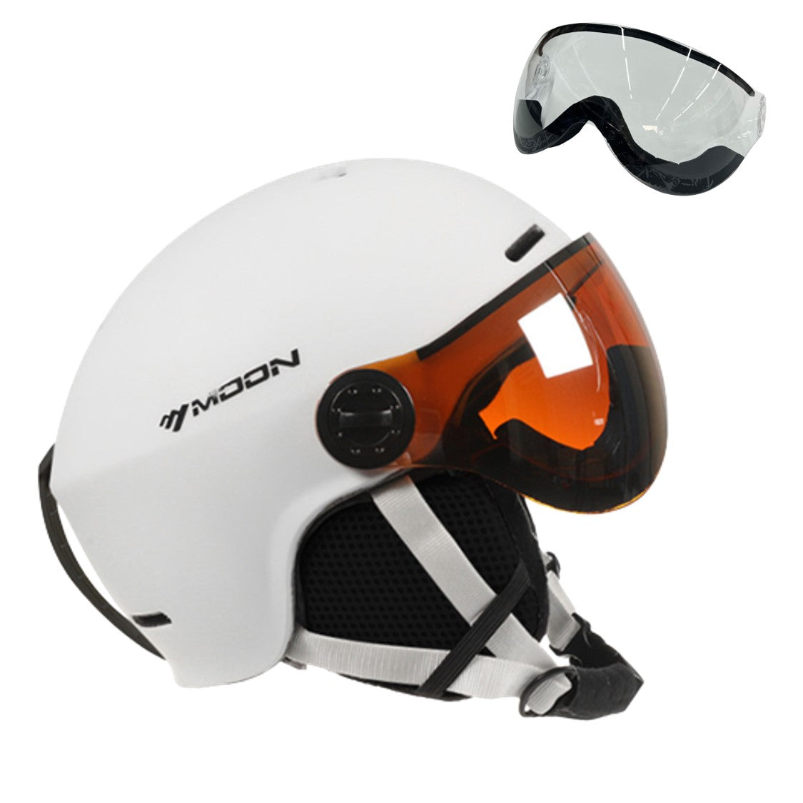 Casque de ski et de snowboard MoonPro Elite avec visière intégrée