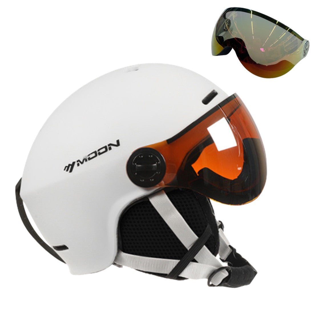 Casque de ski et de snowboard MoonPro Elite avec visière intégrée