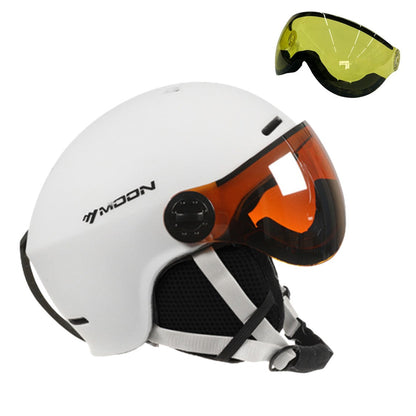 Casque de ski et de snowboard MoonPro Elite avec visière intégrée