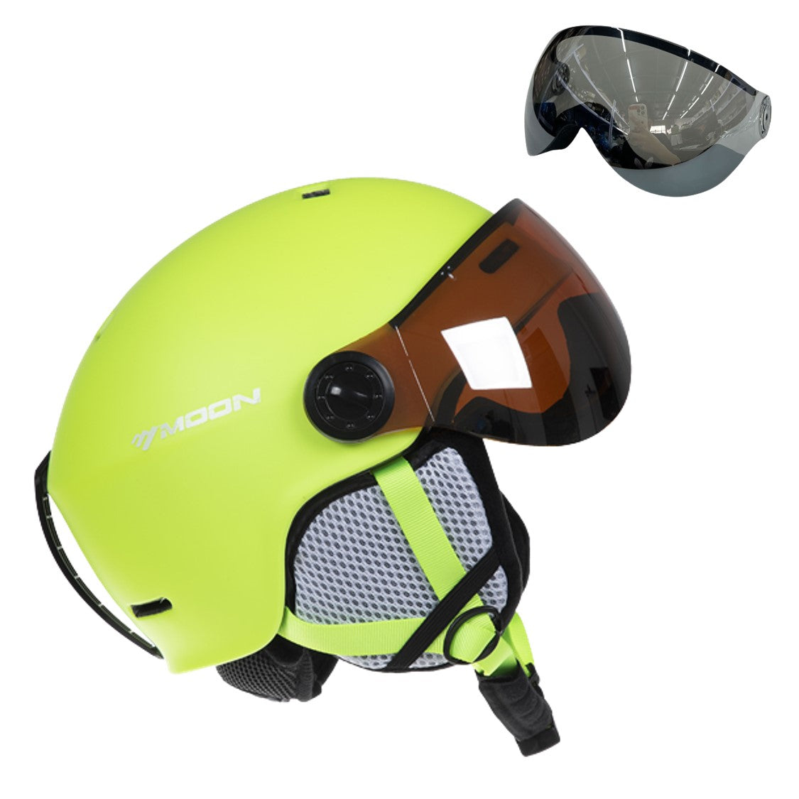 Casque de ski et de snowboard MoonPro Elite avec visière intégrée